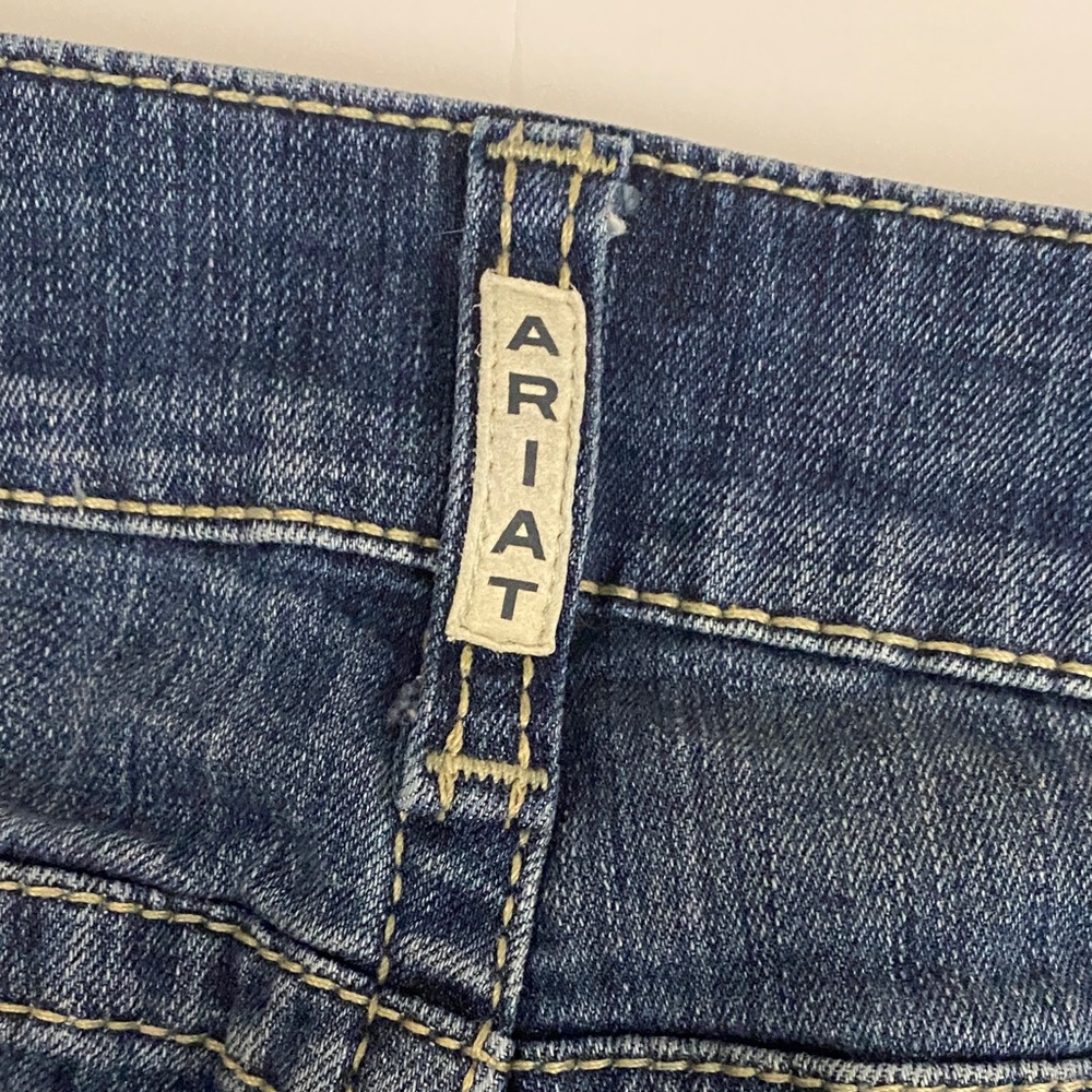 Ariat Real Riding 34L Boot Cut Spitfire WMS Denim  Jeans in Classic Blue $98 - Picture 11 of 17
